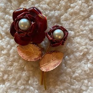 vintage flower brooch